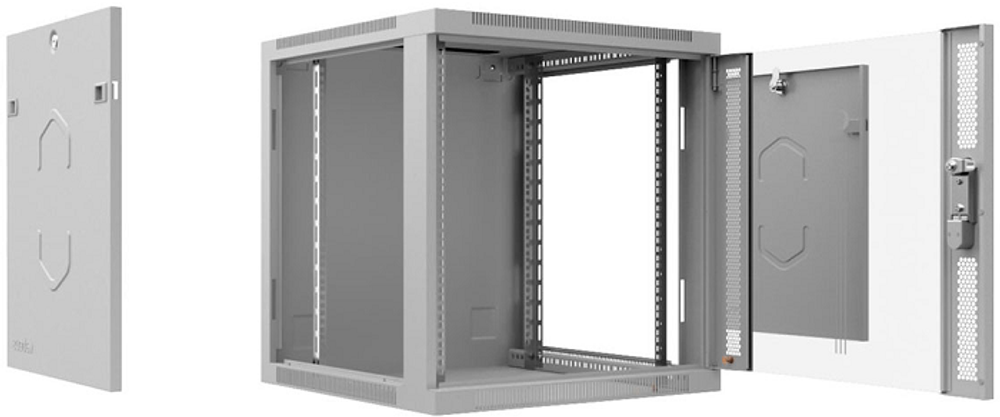 Шкаф настенный 19", 12U Cabeus SH-05F-12U60/60-R