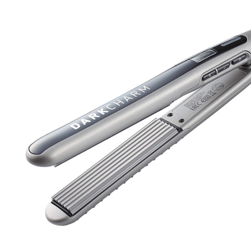 Щипцы-гофре для волос 25x110мм с терморегулятором Dewal Beauty Dark Charm HI2070W