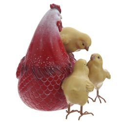 GAEM Фигурка декоративная "Курица с цыплятами", L19 W16 H18 см