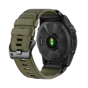 Ремешок QuickFit 22 мм для Garmin (циферблат 47мм) нейлоновый тактический (Оливковый)