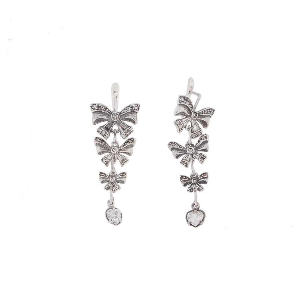 "Индия" серьги в серебряном покрытии из коллекции "Весенний вальс" от Jenavi  с английским замком