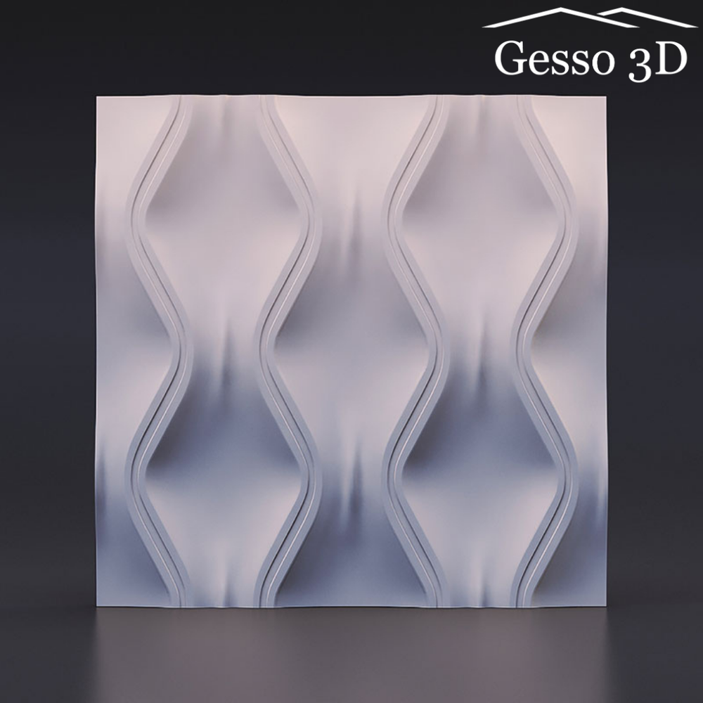 Гипсовая 3D панель Текущий песок