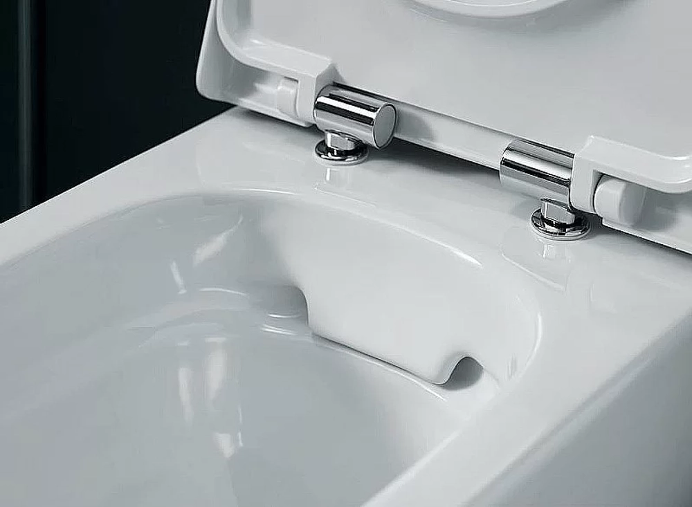 Унитаз подвесной Geberit Smyle Square 500.683.00.2 белый глянцевый, безободковый, с сиденьем микролифт