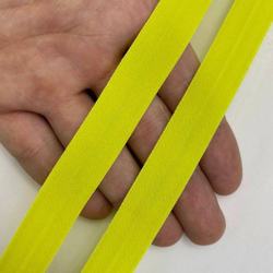 Бейка матовая салатово-желтая 15 мм