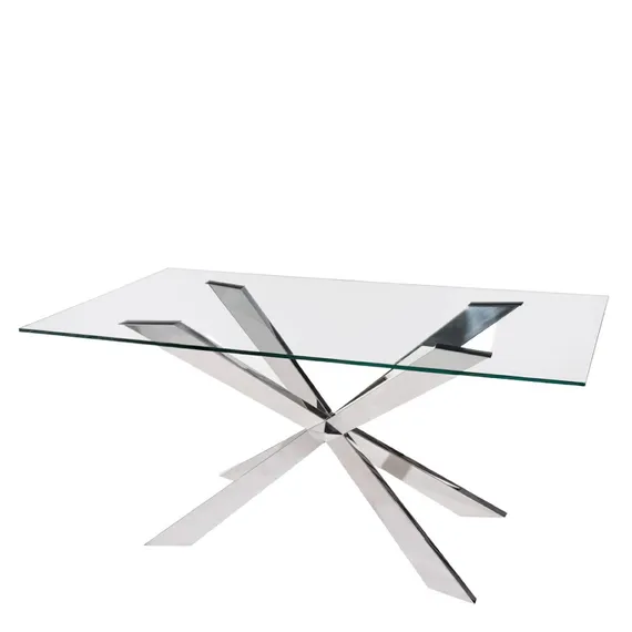 Обеденный стол Steelgor 160х90 см, закаленное стекло