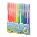 Маркер текстовыделитель Basir, скошенный наконечник, 10 цветов