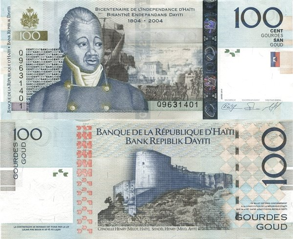 Гаити 100 гурд 2004-2023 Цитадель Генри UNC