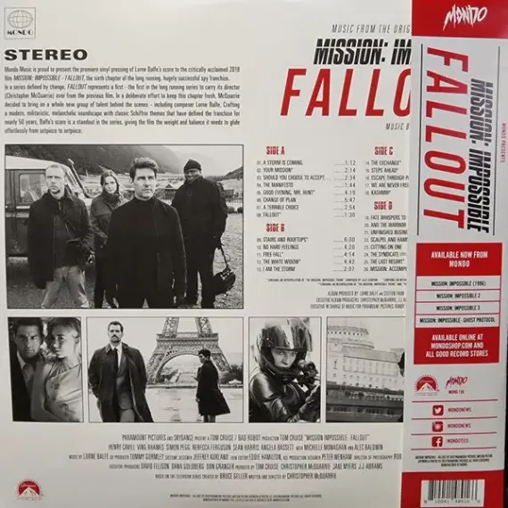 OST - Lorne Balfe – Mission: Impossible – Fallout - Eco - 2LP