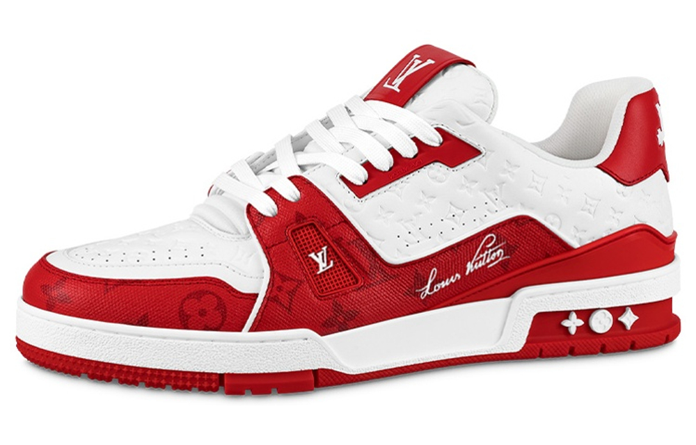 Louis Vuitton Trainer Low "#54 Mini Monogram - Red"