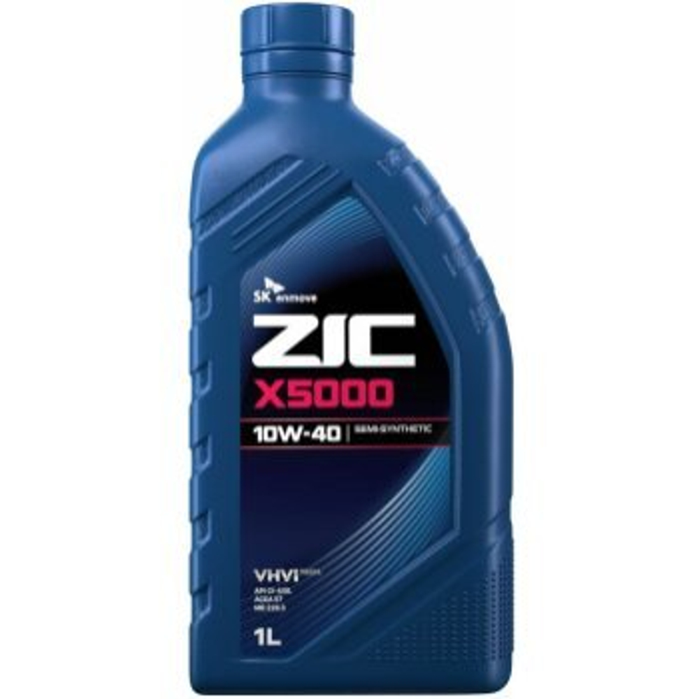 Масло моторное ZIC X5000 10w40 CI-4/SL (ACEA E7 (E5, E3)) /JASO DH-1 1л