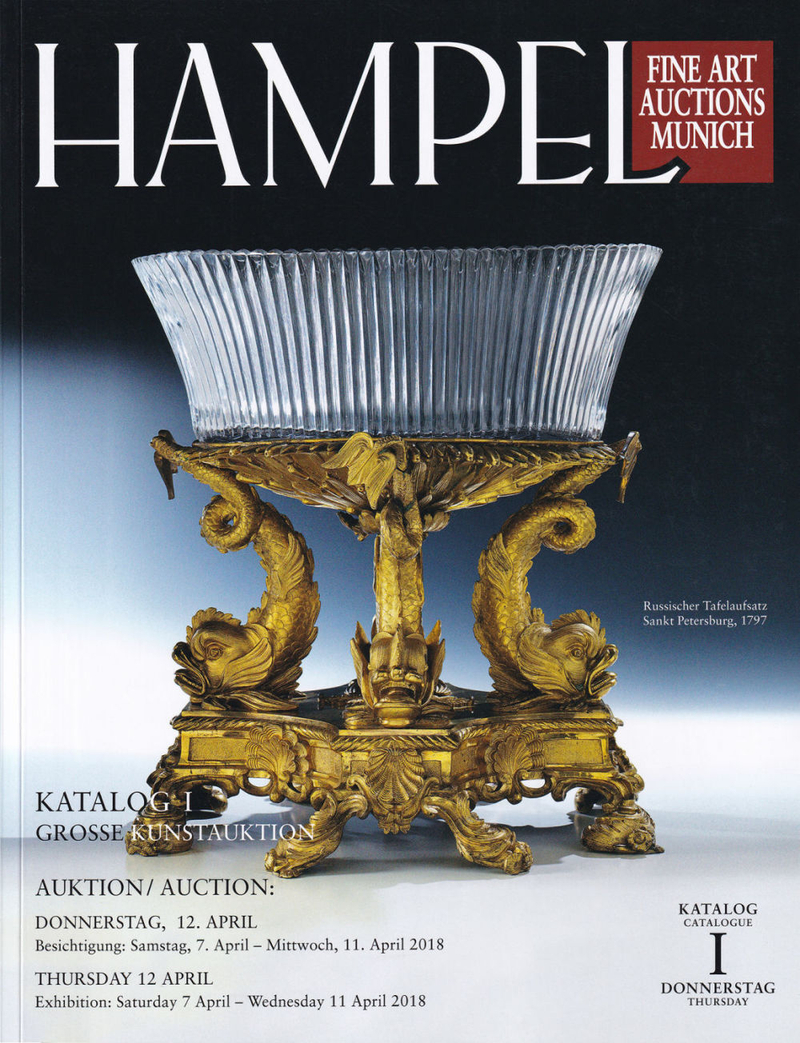 Каталог аукциона Hampel, Мюнхен, Большой аукцион искусства от 12 апреля 2018 года