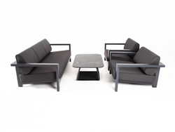 "Гранада" лаунж-зона из алюминия со столиком из HPL