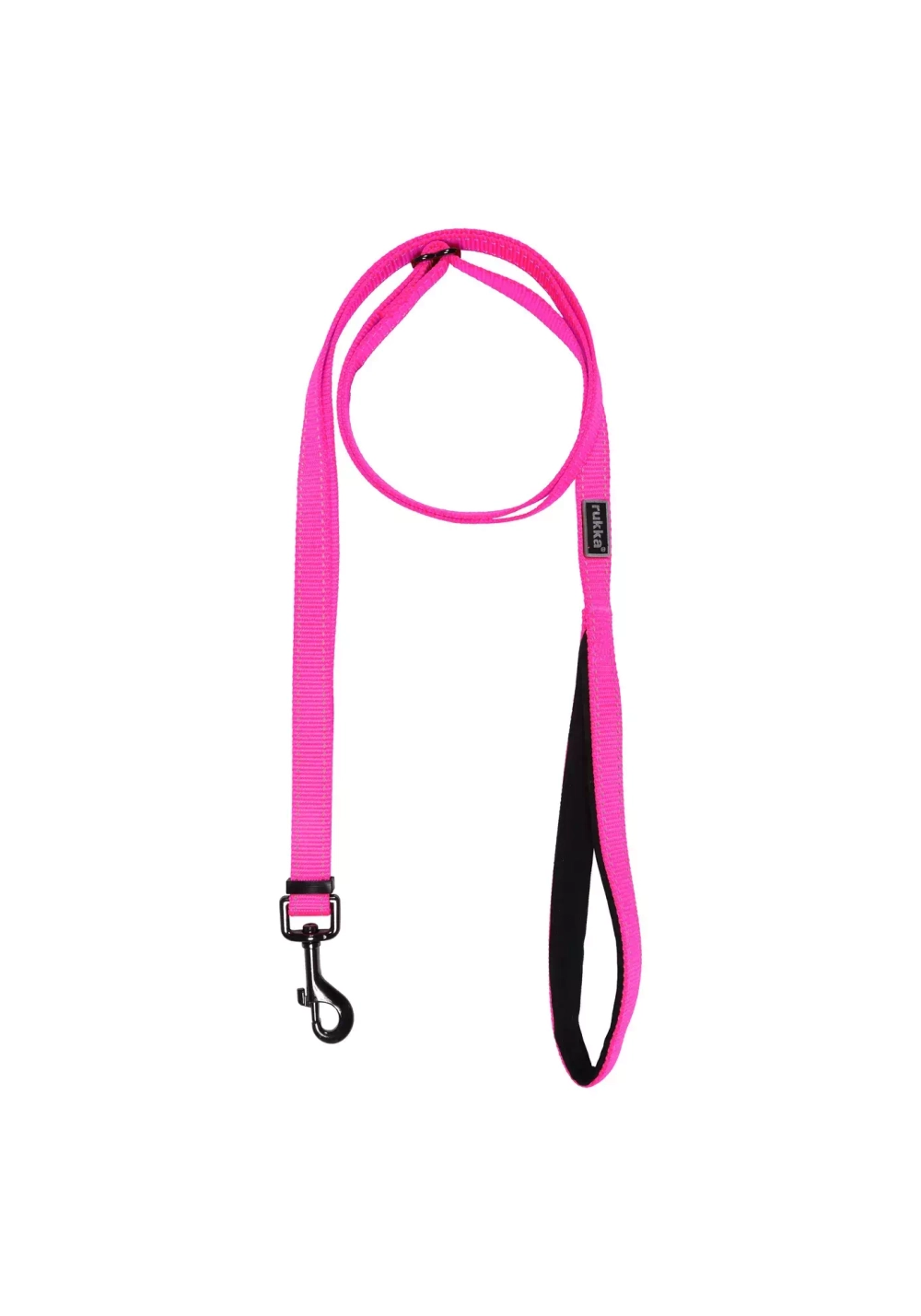60223 Поводок c регулируемой длиной и мягкой ручкой RUKKA PETS BLISS NEON, цвет неон розовый (638)