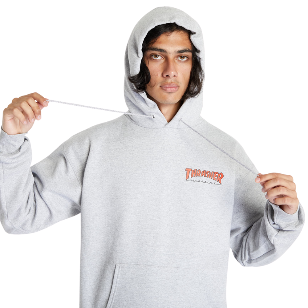 Thrasher outlined hoodie navy hotsell