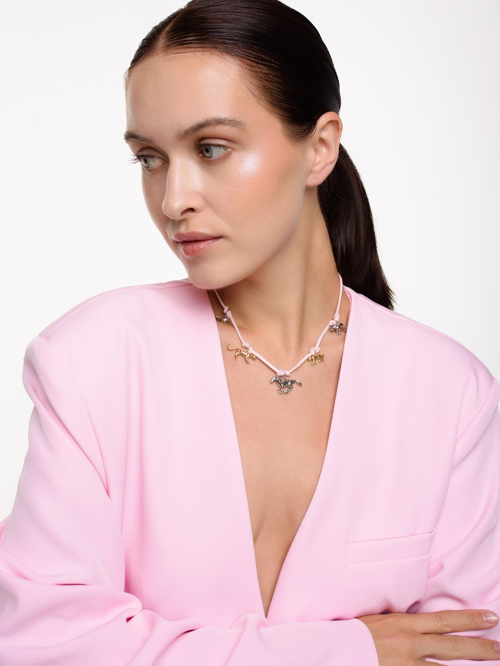 Чокер "Animals" Pink New