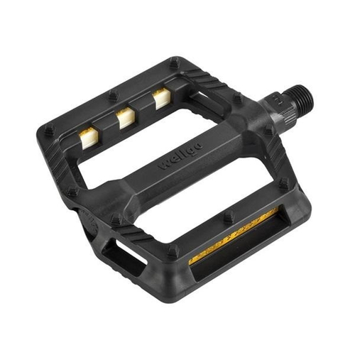 Педали пластик. B239DU широкие 116*100*26 мм, 285 г, черные WELLGO