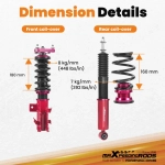 MaXpeedingrods Street Coilovers подходит для автомобиля Honda Civic Si 2014-15 Fully Adjustable