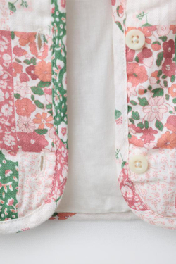 ZARA СТЕГАНАЯ КУРТКА В СТИЛЕ ПЭЧВОРК, РАЗНОЦВЕТНЫЙ