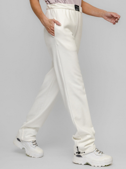 Брюки спортивные с утяжкой внизу, женские, цвет "Молочные берега"