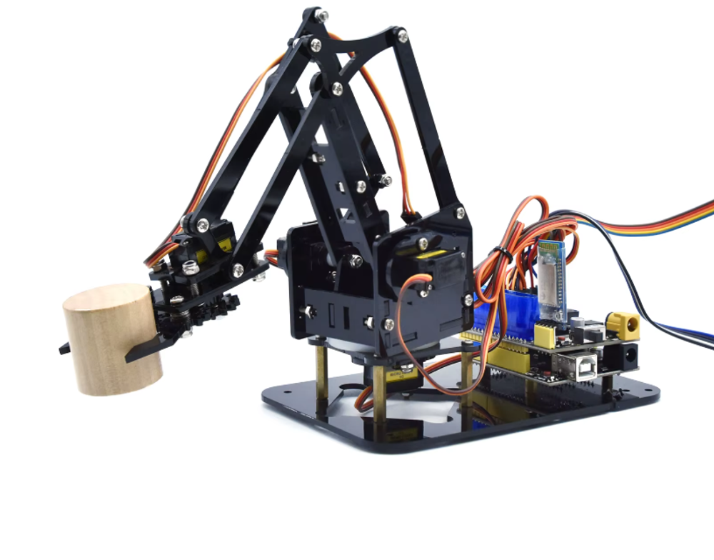 Набор KS0198X от Keyestudio: DIY Акриловый механический 4DOF манипулятор 4DOF Robot Mechanical Arm Kit
