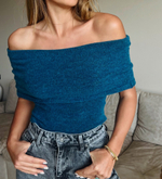 off-the-shoulder sweater