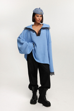 Джемпер с кружевом