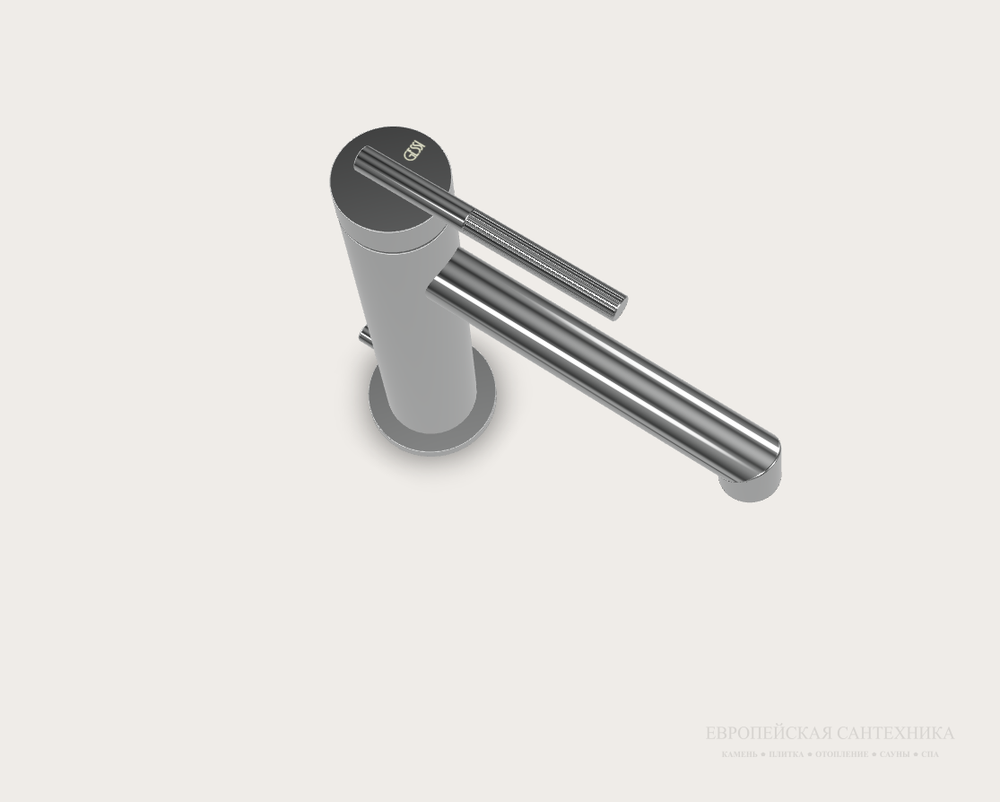 Cмеситель для раковины Gessi Ingranaggio, с донным клапаном, цвет Chrome