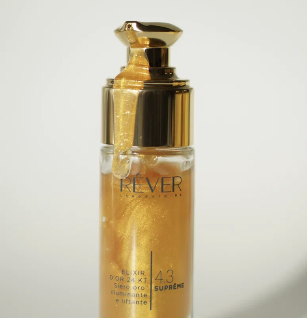 Rever Омолаживающая лифтинг-сыворотка с эффектом сияния-ELIXIR D'OR 24 KT Siero oro illiminante, 30 мл