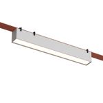 DK5575-WH Cветильник для трека-ремня Belty, серия Linear, со светодиодом, L323*W40*H45мм, 48V DC, 12W, RA90, 120°, 3000K, IP20, белый, алюминий