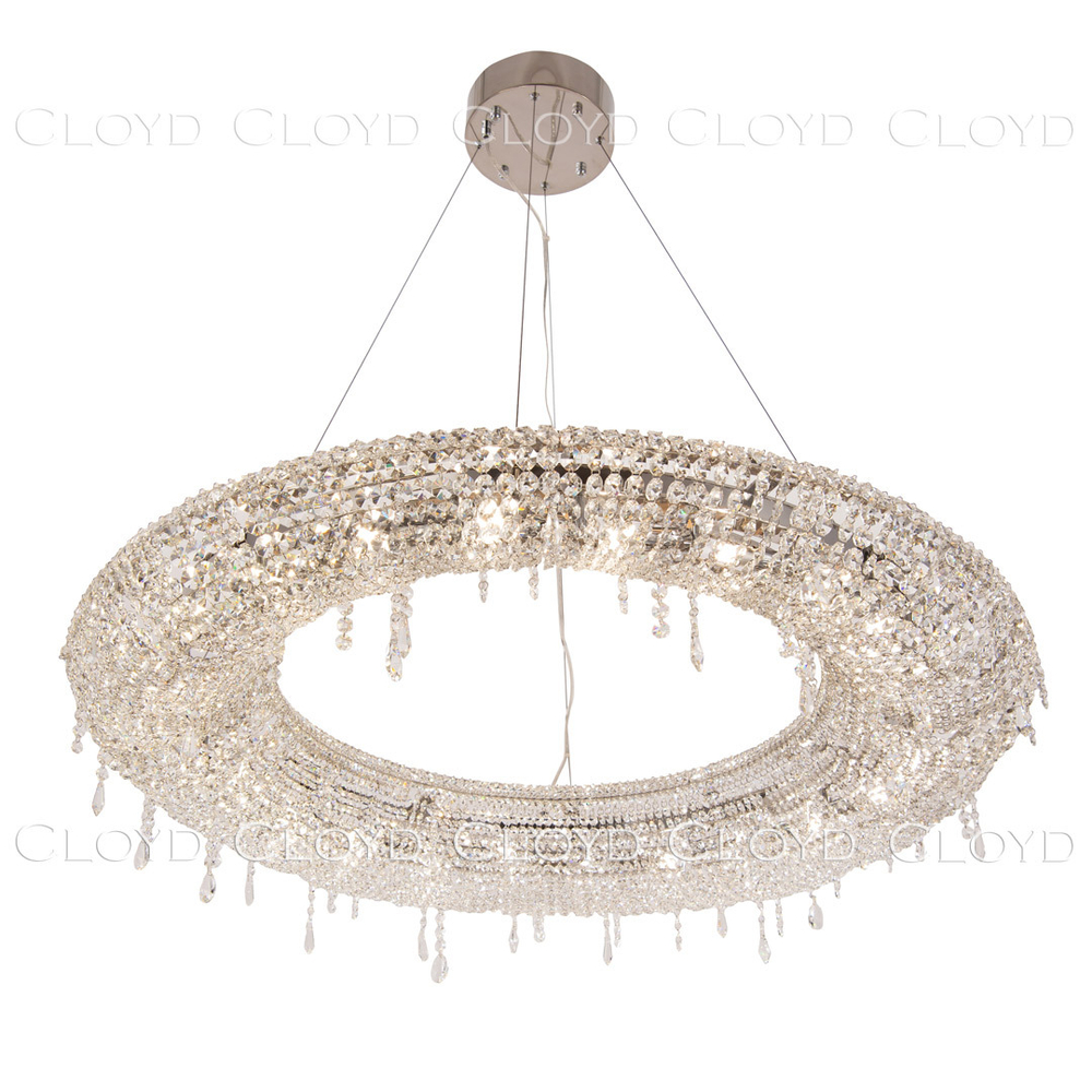 Люстра Cloyd HAYAO C24 / Ø100 см - хром (арт.10395)