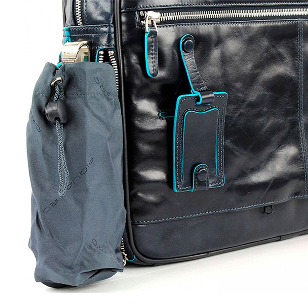 Сумка мужская Piquadro Blue Square синяя телячья кожа (CA2849B2/BLU2) 3