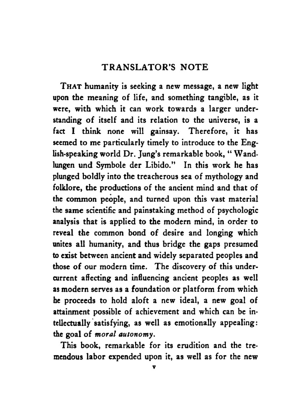 Psychology of the Unconscious. A Study of the Transformations and Symbolisms of the Libido, a Contribution to the History of the Evolution of Thought | Carl Gustav Jung