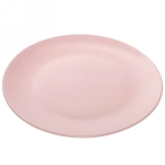 Тарелка керамическая 26см «Матовая глазурь» розовая