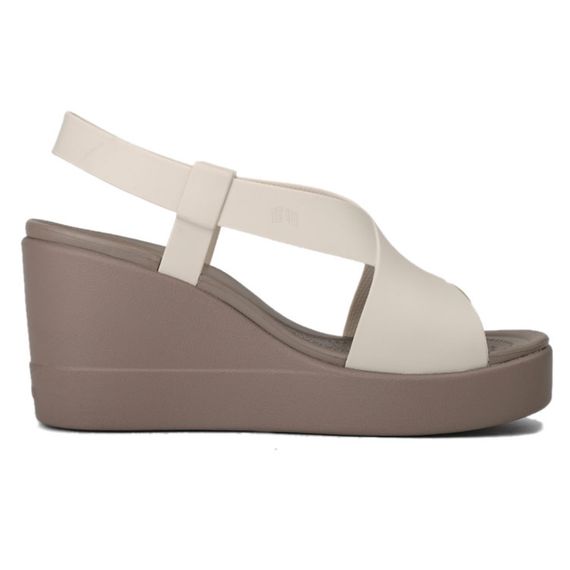 Crocs PU Platform Sandal 'Cement Gray'