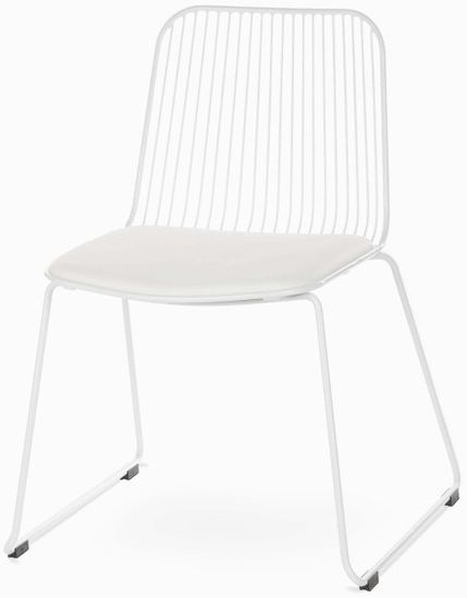 Стул Vivo металический белый с подушкой