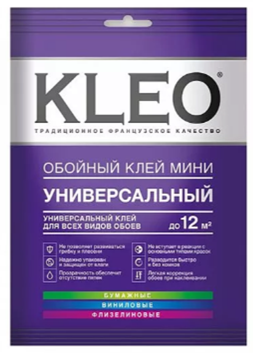 Клей обойный KLEO универсальный Мини 60г (12м2)