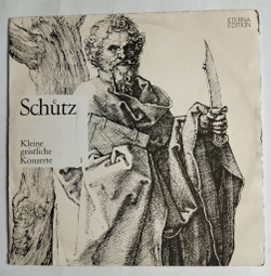 Винтажная виниловая пластинка LP Heinrich Schutz Шютц Генрих Kleine Geistliche Konzerte (ГДР 1972)