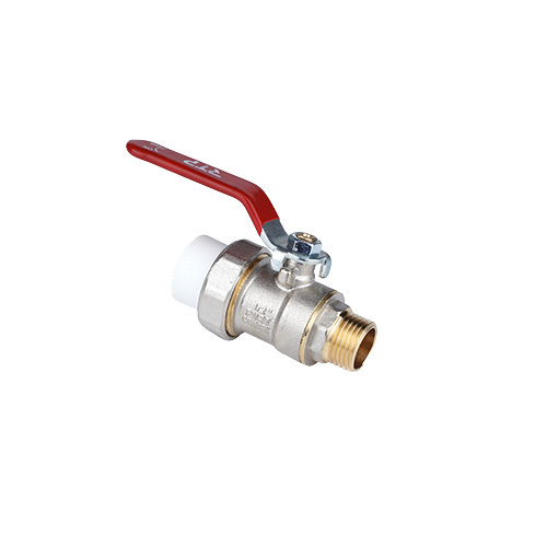 ППРС (полипропилен) Кран шар D20х 1/2 наружная резьба (РосТурПласт Россия ГОСТ)