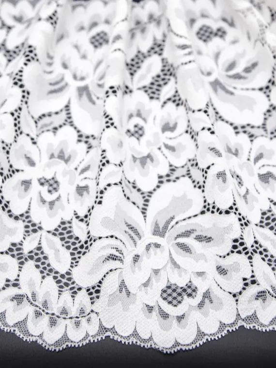 03-133 Кружево эластичное 22,5 см, айвори 004