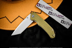 Нож Civivi Brazen C2023F, сталь D2 Satin, Green Coarse Micarta