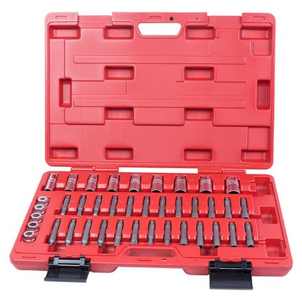 Цена на МАСТАК (100-10039C) Набор торцевых головок и насадок для обслуживания амортизаторов, кейс, 39 предметов