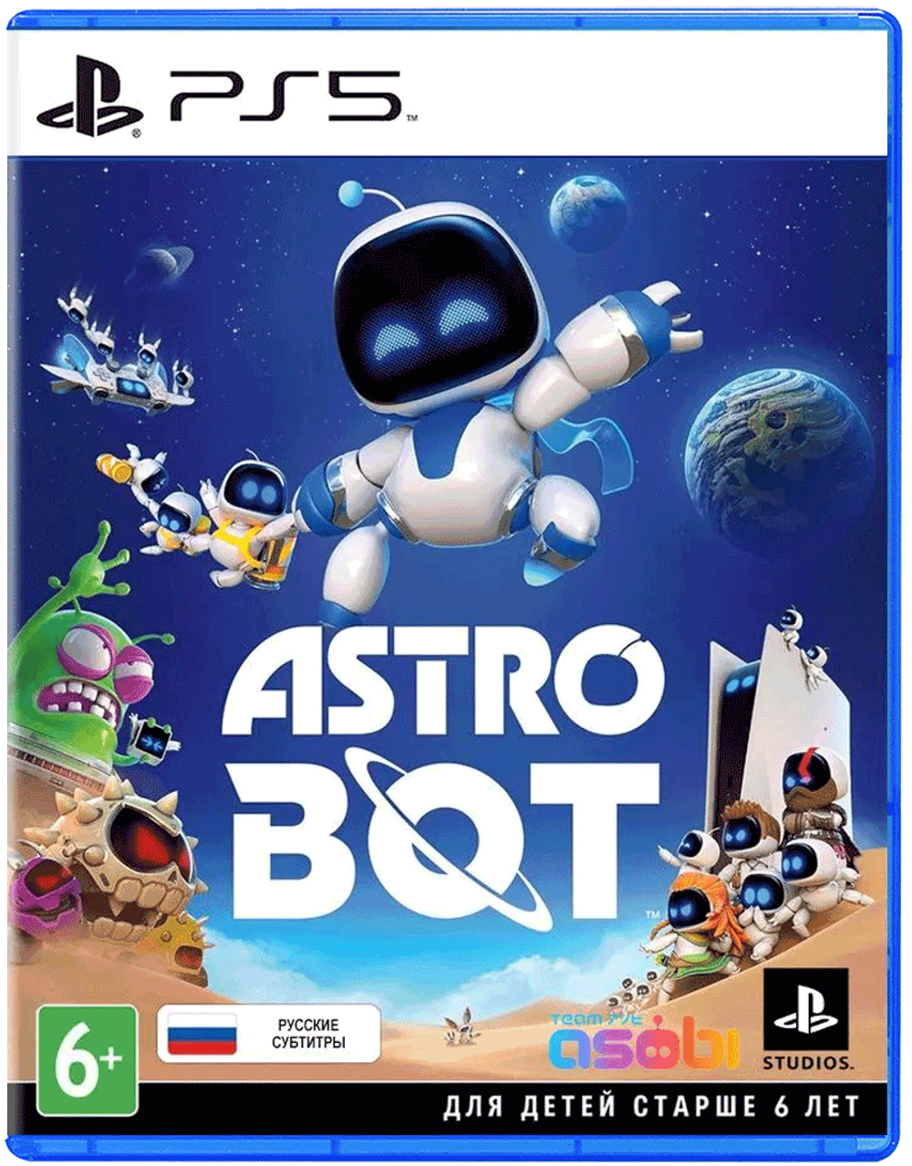 Игра Astro Bot (Русская обложка) (Русская версия) для PlayStation 5