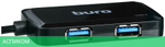 USB-хаб Buro BU-HUB4-U3.0-S черный