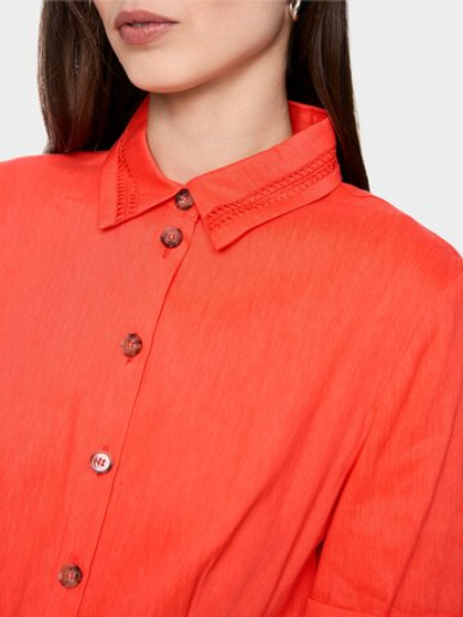 Marc Cain Платье из смеси льна и вискозы