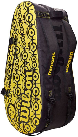 Сумка теннисная Wilson Minions Tour 12Pk - black/yellow