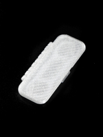 Набор стоматологических дорожных контейнеров для 1-й и 2-х зубочисток с нитью — флоссеров, белый, полупрозрачный