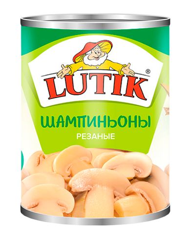 Шампиньоны резаные Lutik 3000 мл.