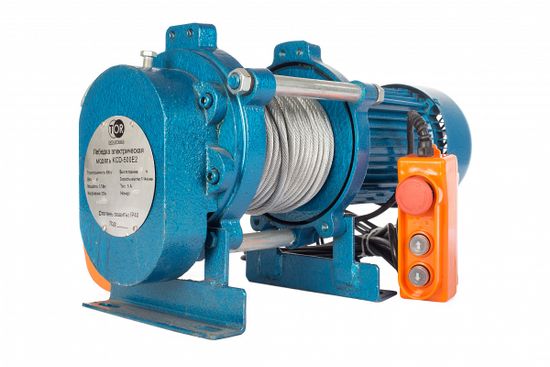 Лебедка TOR CD-500-A (KCD-500 kg, 220 В) с канатом 100 м