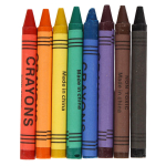 Мелки восковые, 8 цветов, круглые, картонная коробка с подвесом, С-30710