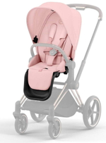 Коляска Cybex Priam IV Rosegold complete Aton S2 Hibiscus Red Base One 4 в 1 Peach Pink